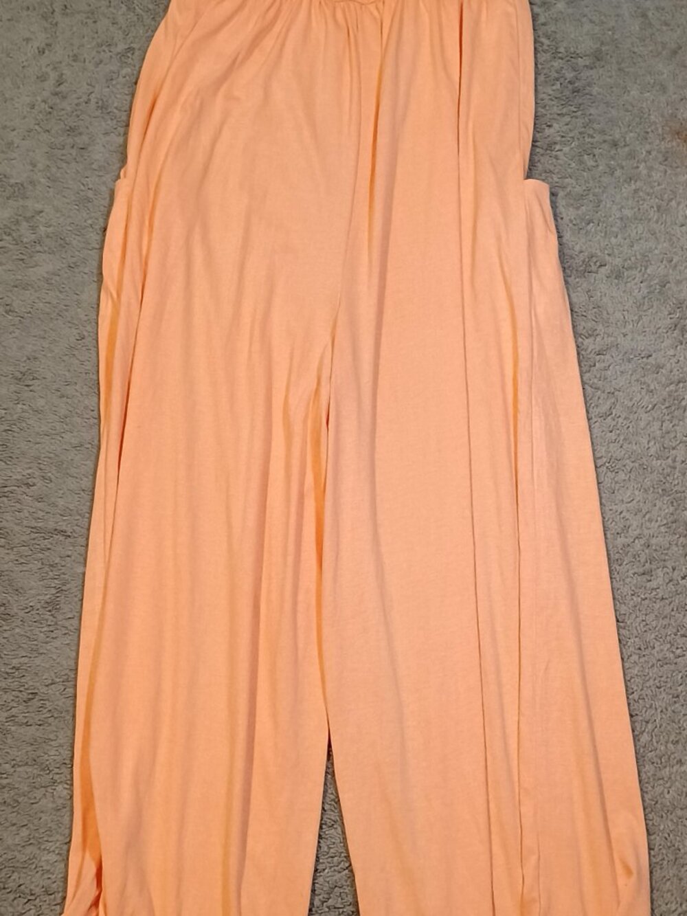 Uniankiya/Jumpsuit/Womens Small Coral Hot Shot Market Wide Leg Boho Resort Vacat - Picture 8 of 8